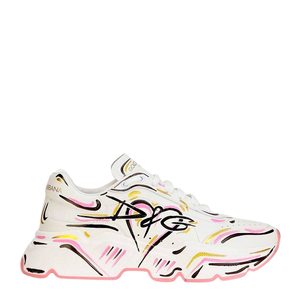 Dolce & Gabbana Hand painted Daymaster low top sneakers
